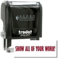 thumbnail image 1 of Self-Inking Show All Of Your Work Stamp, Trodat Printy 4911, Press and Print Stamping, Impression Size 5/8" x 1-1/2", Up to 10,000 Impressions - Burgundy Ink, 1 of 10