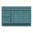 thumbnail image 5 of 48 in. W x 21 in. D x 32.5 in. H Bath Vanity Cabinet without Top in Sea Green, 5 of 5