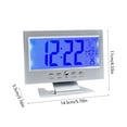 thumbnail image 3 of Hot Selling Large Screen Electronic Alarm Clock Intelligent Voice Control Night Light Date Alarm Clock, 3 of 6