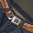 thumbnail image 2 of Buckle-Down Belt, Seatbelt Buckle Belt, Landscape Desert Cacti, 30 to 44 Inches, 2 of 9