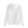 thumbnail image 3 of FAVIPT Womens Hoodie Plain Hoodies for Women Pullover Long Sleeve Oversized Pullover Y2K Hoodie Fall Winter Sweatshirt with Pocket 2024 White,S, 3 of 4