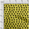 thumbnail image 2 of oneOone Viscose Chiffon Yellow Fabric Medical Virus Craft Projects Decor Fabric Printed by The Yard 42 Inch Wide, 2 of 4
