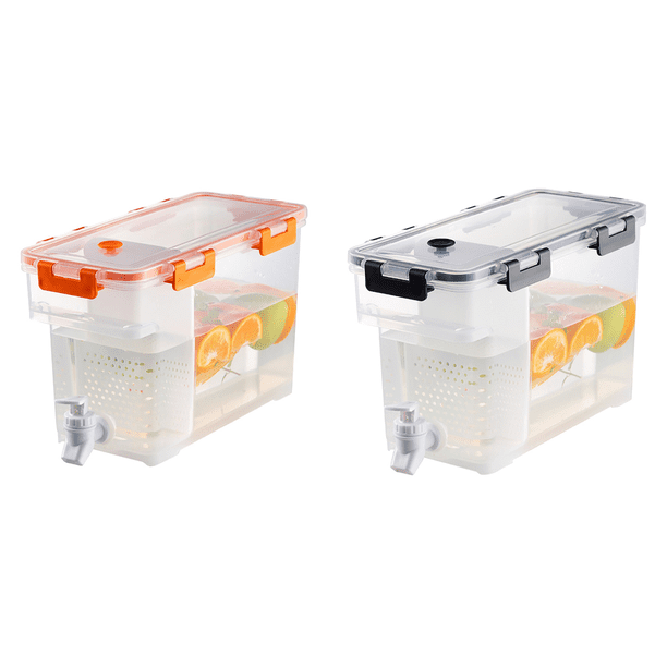Hervidor Refrigerador 3 5 L Con Dispensador Jugo Grifo () Naranja