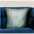 thumbnail image 2 of Plutus Brands PBRA2339-1220-DP 12 x 20 in. Golden Brick Blue Geometric Luxury Throw Pillow, 2 of 2