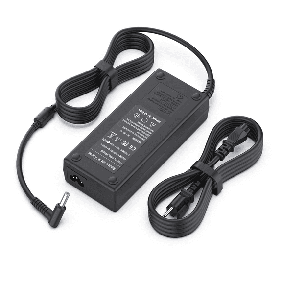HP 120W Power Adapter 19.5V 6.15A AC Adapter for HP USB-C Dock G5 5TW10AA, 5TW10UT, 5TW10AA#ABB, 5TW10UT#ABA; USB-C/A Universal Dock G2 5TW13AA; Envy 15 17 Series; Omen 15-5000 5100 Power Supply Cord