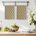 thumbnail image 3 of Brown Stripes Kitchen Towels Set of 4, Simple Geometric Modern Monochrome Absorbent Dish Towels for Kitchen, Microfiber Hand Towel, Quick Drying Tea Towel for Cleaning Decorative Dishcloths, 3 of 7