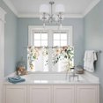thumbnail image 3 of Sage Green Eucalyptus Kitchen Curtains Small Short 39 Inch Length, Vintage Spring Floral Leaves Grommet Top Bedroom Living Room Curtains, Light Filtering Cafe Curtain Drapes 2 Panels Set 55''x39'', 3 of 9