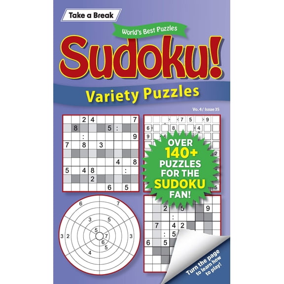 World's Best Sudoku Vo. 4 / Issue 35 - Over 140 Puzzles, Brain Boosting Challenges, Sharpen Your Mind, Relax, Unwind, Unplug Solve!