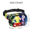 thumbnail image 2 of Lsque inside out 2 Pattern Square Double Layer Waist Bag, Durable Twill Fabric Waist Pack with Adjustable Belt,Outdoor Hiking, Running, Travel Waist Bag, 2 of 6