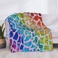 thumbnail image 4 of Throw Blanket for Couch, Rainbow Glitter Super Soft Fuzzy Comfy Warm Throw Blanket, Cuteness Lightweight Cozy Plush Flannel Blanket & Throws for Sofa and Bed All Season, 4 of 5