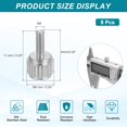 thumbnail image 2 of 8 Pcs M2 x 6mm Knurled Thumb Screws, Vernier Calipers Locking Screws Bolt, 2 of 7