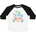 thumbnail image 3 of Inktastic My Nonna Loves Me Grandchild Boys or Girls Toddler T-Shirt, 3 of 5