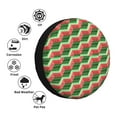 thumbnail image 4 of Gukieu Geometric Watermelon Print Car Tire Cover, Adjustable Waterproof and Dustproof Tire Protection Cover, Suitable for SUV, Truck, Van-14 inch, 4 of 6