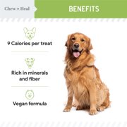 Chew + Heal Low Calorie Dog Healthy Jerky Treats - 5 oz of Plant Based Natural Dog Treats