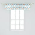 thumbnail image 2 of Ambesonne Cartoon Window Valance, Theme Buses to Left, 54" X 12", Cadet Blue Peach, 2 of 3
