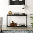 thumbnail image 4 of Evelyn&Zoe Modern Mirrored Console Table with Glass Top, 4 of 8