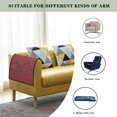 thumbnail image 2 of shiyou-Linen Armrest Cover for Recliner Sofa Arm Slipcover with Anti-Slip for Living Room Couch Loveseat Linen Look Armrest Pod Covers for Chairs Sofa Arm Protector for Pets, Set of 2, Dusty Rose, 2 of 4