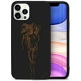thumbnail image 1 of Case Yard Wooden Case for iPhone-11-Pro-Max Soft TPU Silicone cover Slim Fit Shockproof Wood Protective Phone Cover for Girls Boys Men and Women Supports Wireless Charging Tribal Girl Design, 1 of 7