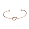 thumbnail image 1 of Pulsera de nudo de amor de acero inoxidable de 2 mm de espesor, pulsera abierta en forma de corazón, pulsera con nudo, brazalete, joyería, 1 of 4