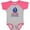 Heather and Hot Pink, variant on Inktastic Captain Adorable, Sail Boat, Sailing - Red Blue Boys Baby Bodysuit