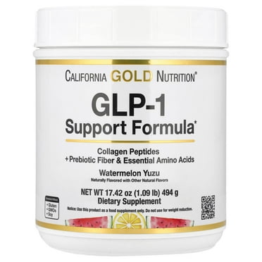 California Gold Nutrition GLP-1 Support Formula, Watermelon Yuzu, 1.09 lb (494 g)