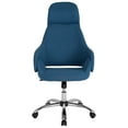 thumbnail image 4 of Flash Furniture Marbella Home and Office Upholstered High Back Chair in Blue Fabric, 4 of 4