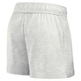 thumbnail image 3 of Women's Fanatics Oatmeal San Francisco 49ers Vintage Badge Shorts, 3 of 3