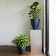 thumbnail image 2 of Delano Double Walled Indoor Outdoor Modern Planter - UV Safe & Frost Resistant Plant Pot for Garden, Interiors, Patio, Front Porch - Houseplant Pot, Unique Garden Pot - 16"W x 18"H (Old Bronze), 2 of 4