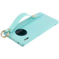 thumbnail image 3 of Case for Huawei P20 Pro, Rhinestone Painting Cloth Embossed Stylish Soft TPU Frame Glitter Thin Multicolor Soft Holder Stand Wrist Strap Full Protection Bumper,IBAOLE -Purple R-Lightblue Huawei Mate30, 3 of 5