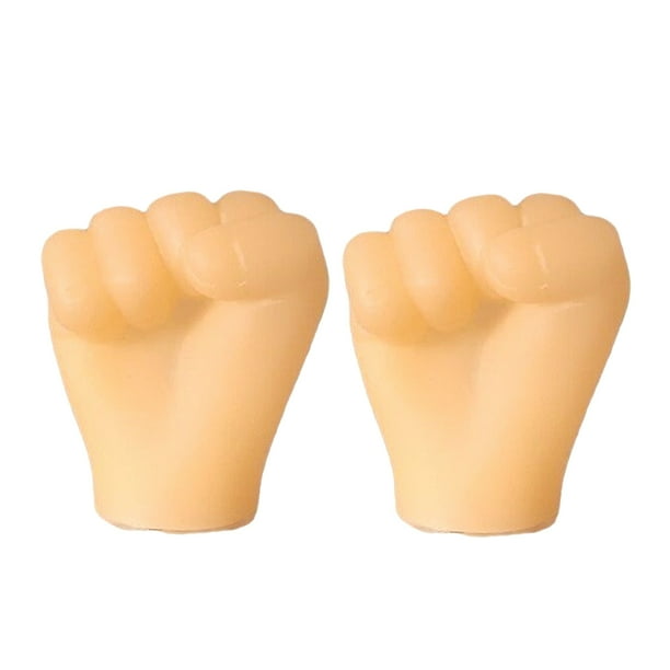 Pequeños títeres de dedo de la mano dedo pequeño gato Stroking para las manos Halloween accesorios de mano Mini broma divertida mordaza de la mano - Fist Puño Sunnimix marionetas de manos pequeñas