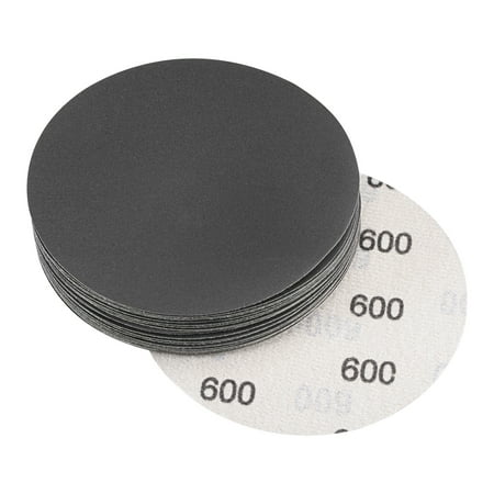 

Uxcell 5 Inch 600 Grit Hook and Loop Wet Dry Usable Silicon Carbide C-Weight Backing Sanding Disc 20Pack