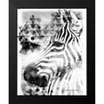 thumbnail image 2 of Bluebird Barn 12x14 Black Modern Framed Museum Art Print Titled - Modern Black And White Zebra, 2 of 5