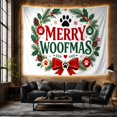 thumbnail image 6 of Merry Christmas Wreath Tapestry Wall Hanging, 6 of 7