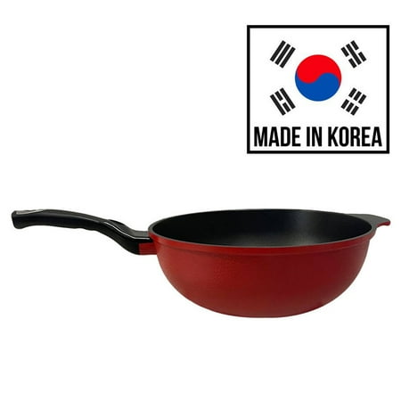 

13 (32cm) 3D Diamond Coating Nonstick Wok Cookware