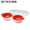 thumbnail image 2 of Jinsinto Pocher d'Oeufs au Micro-Ondes, Orange, 2 Tasses, 2 of 5