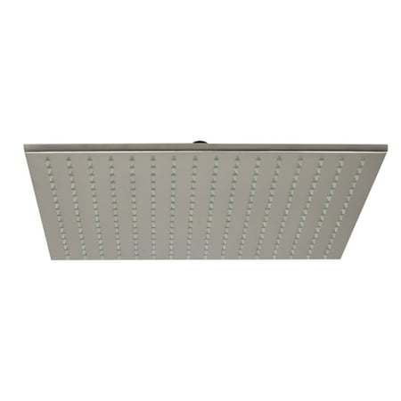 ALFI brand LED16S-BN Brushed Nickel 16 Square Multi color LED Rain Shower Head