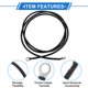 thumbnail image 4 of 1 Pc Cable Inversor de Batería 6 AWG Gauge 7FT 3/8" Lug 5/16" Lug Cable de Batería Universal para Automóvil Vehículo Barco RV Solar Cobre Estañado Negro, 4 of 7
