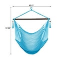 thumbnail image 2 of Hanging Chair Hammock Chair Swing (500 lbs Max) - Comfortable Hanging Rope Swing for Bedroom， Outdoor Patio, Porch, Deck - Indoor and Outdoor - Sturdy Steel Bar, 2 of 8