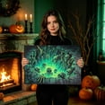thumbnail image 5 of 3D Halloween Rug, Optical Illusion Door Mat for Entryway, Plush Skeleton Bath Mat, Soft Spooky Bedside Mat for Bedroom, Non Slip Fall Room Decor, Accent Rug, 5 of 5