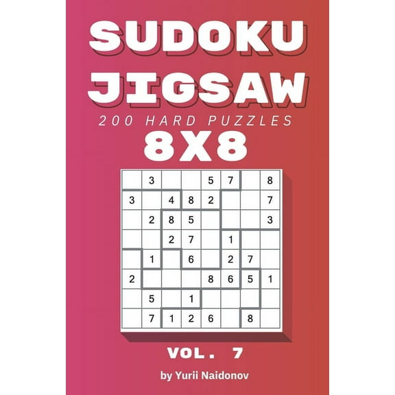 Sudoku Jigsaw: 200 Hard Puzzles 8x8 vol. 7