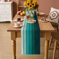 thumbnail image 4 of Table Runners 36 Inches Long Dress Scarves, Gradient Green Wood Farmhouse Kitchen/Dining Table Decor Table Runner, Short Coffee Tablerunners, Black Farmhouse Wooden Grain Country 13x36 Inch, 4 of 9