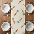 thumbnail image 6 of Grey Bunny Easter Table Runner - 90 Inch Long, Kitchen Dining Table Runner Dresser Scarves, Rabbits Spring Botanical Carrots Farmhouse Decor for Coffee Tables Wedding Party Banquet, 6 of 8