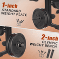thumbnail image 6 of PUATUL 8 in 1 Olympic Weight Bench Set with Leg Extension and Leg Curl, Multi-Function Bench Press Set with Preacher Curl Pad and Squat Rack, Full-Body Strength Training Equipment, 6 of 7