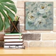 thumbnail image 6 of Epic Graffiti 'Blue Gray Floral' by Silvia Vassileva, Canvas Wall Art, 12"x12", 6 of 8
