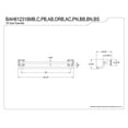 thumbnail image 2 of Kingston Brass BAH612318BS 18 Pouces Double Serviette de Monarque Bar&44; Noir Inoxydable, 2 of 2