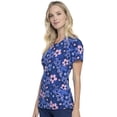 thumbnail image 3 of Infinity Scrubs Top For Women Round Print Neck CK609, 3 of 6
