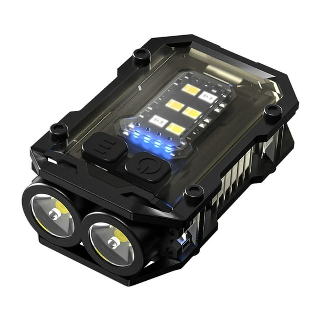 Keychain Flashlight Portable Handheld Torch LED Flashlight Pocket Lights 8 Light Black