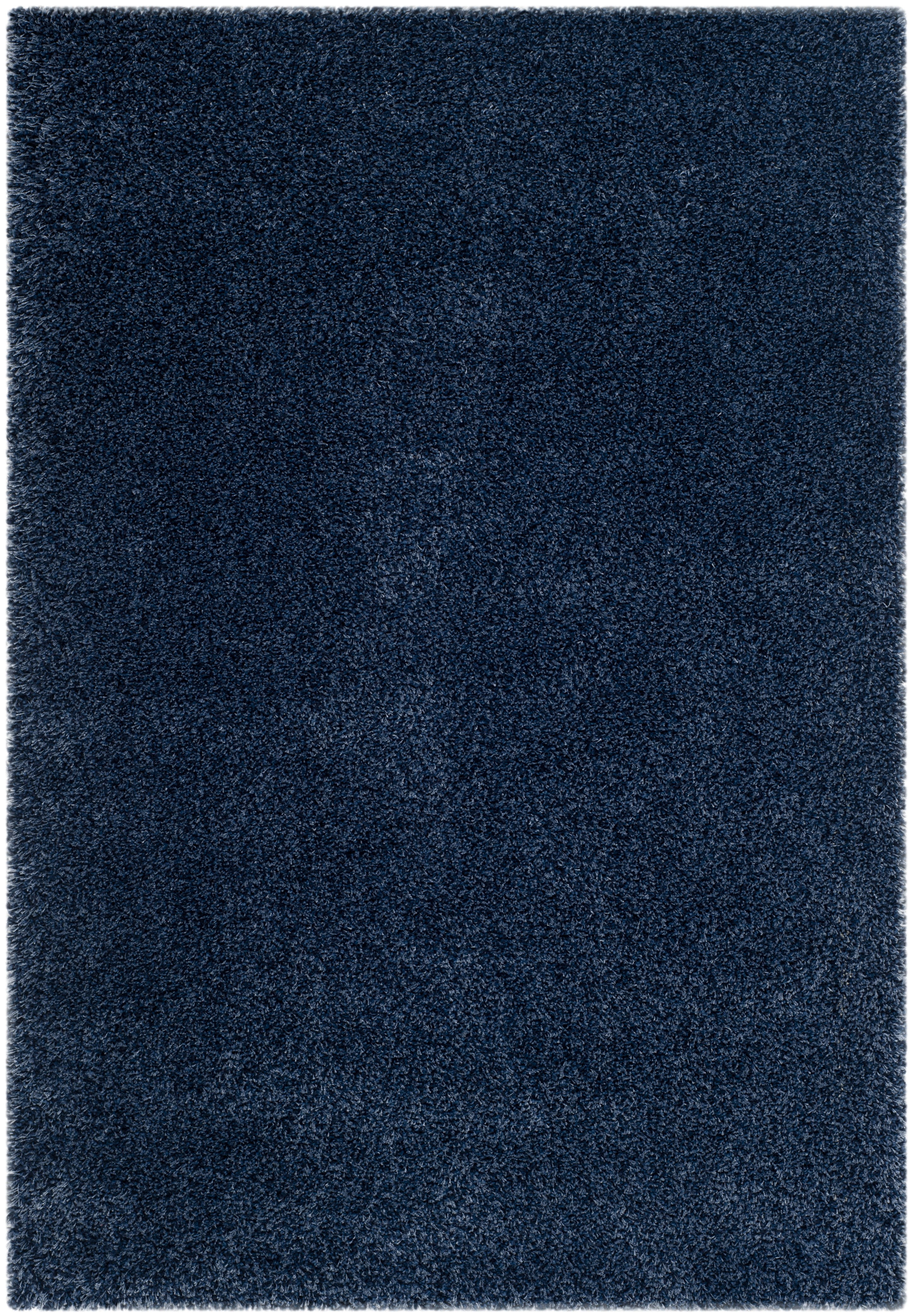 Safavieh California Plush Solid Shag Area Rug, Navy, 6' x 8'