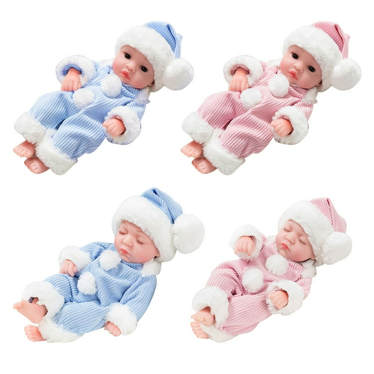 okwish Reborn Doll Simulation Baby Dolls Soft Baby Pretend Play Toys Birthday Christmas Present for girls 3 6 years gift