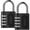 B, variant on Daiosportswear 2PCS Combination Padlock Long Shackle Lock 4 Digit Resettable Combination Lock